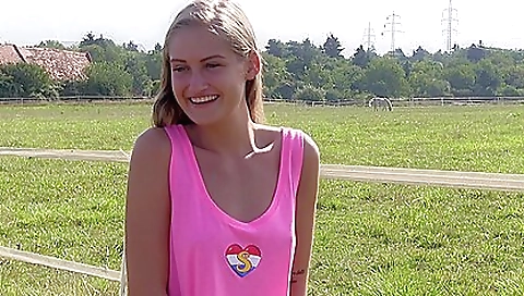 Sexy young blonde's best friend