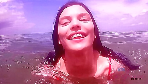 Sexy milf in the kitchen and sexy lingerie