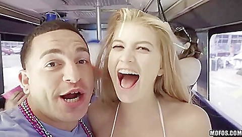 Sexy girl give overloaded on a blowjob